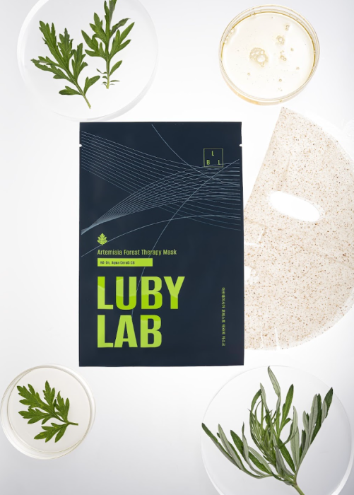 Маска для обличчя з полином - LUBYLAB Artemisia Forest Therapy Mask 27 мл / 5 шт