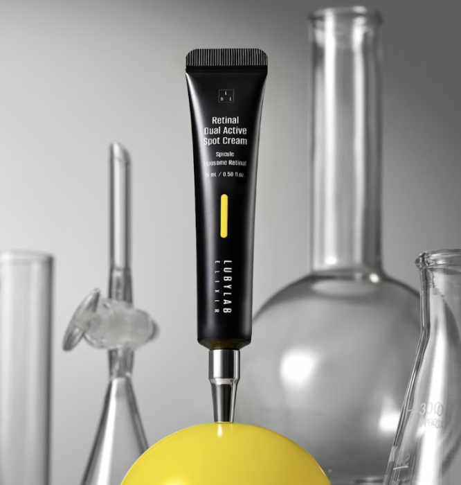 Крем для обличчя із ретиналем - LUBYLAB Retinal Dual Active Spot Cream 15 мл